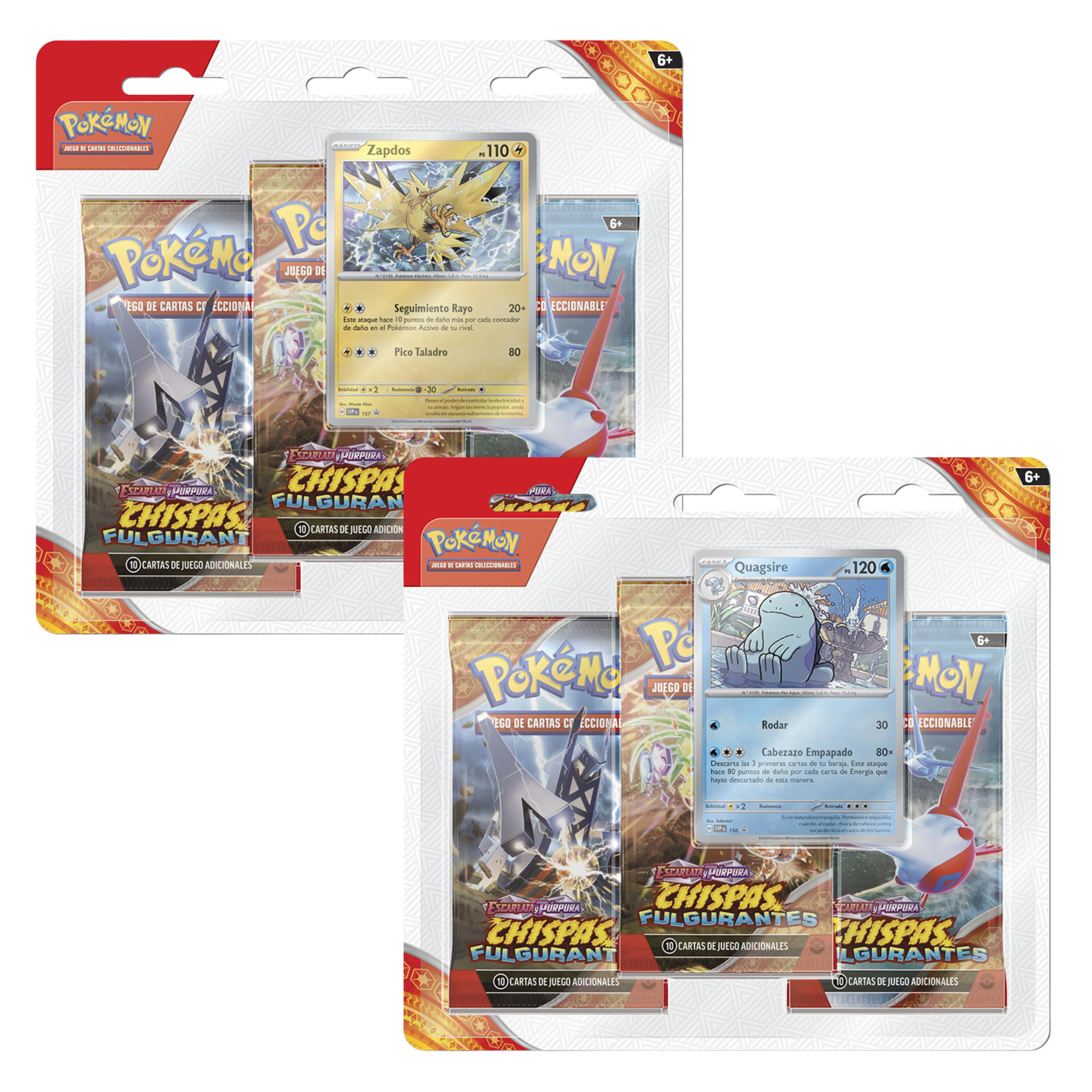 Blister Triple Chispas Fulgurantes - Español
