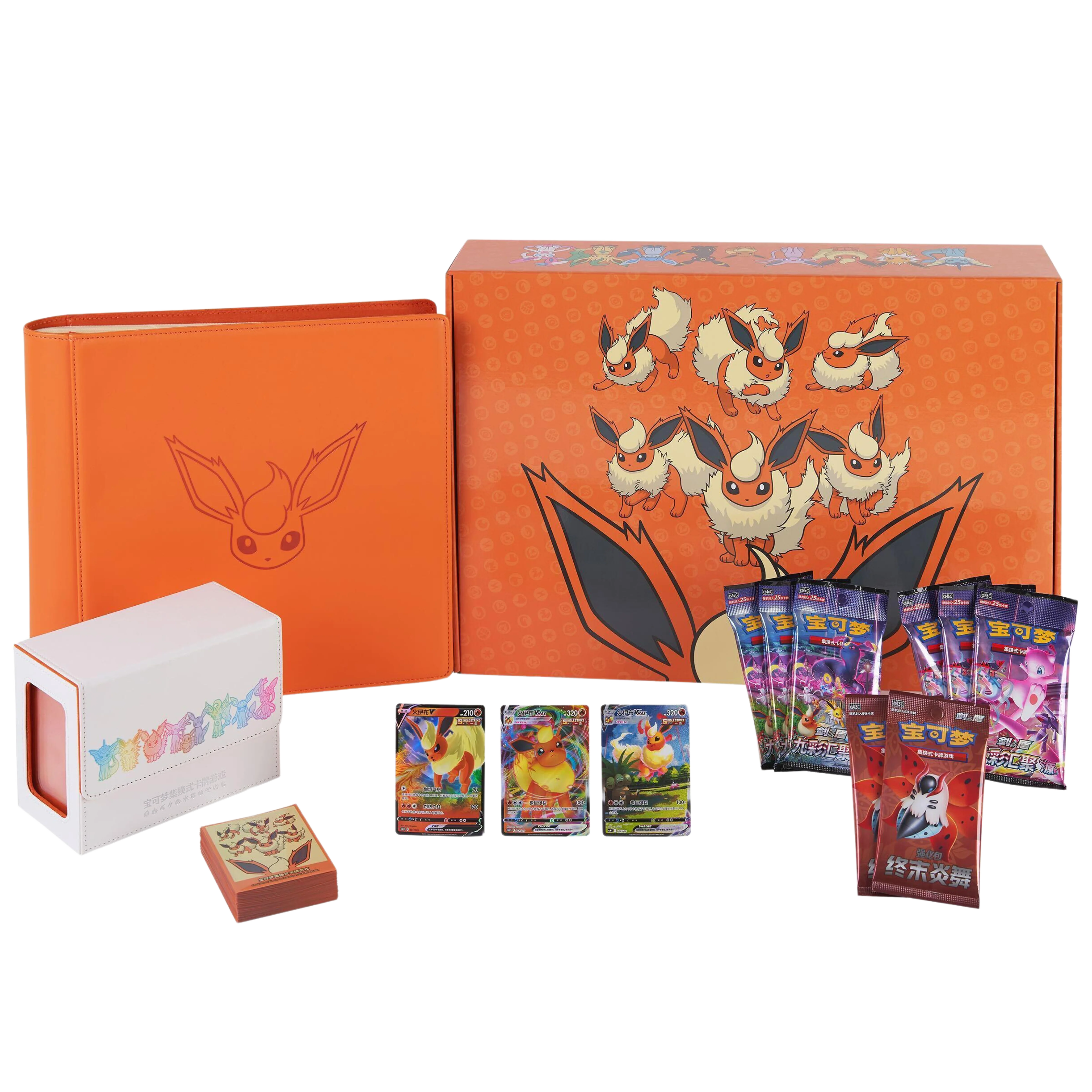 Caja Flareon VMAX Gift Box - Chino