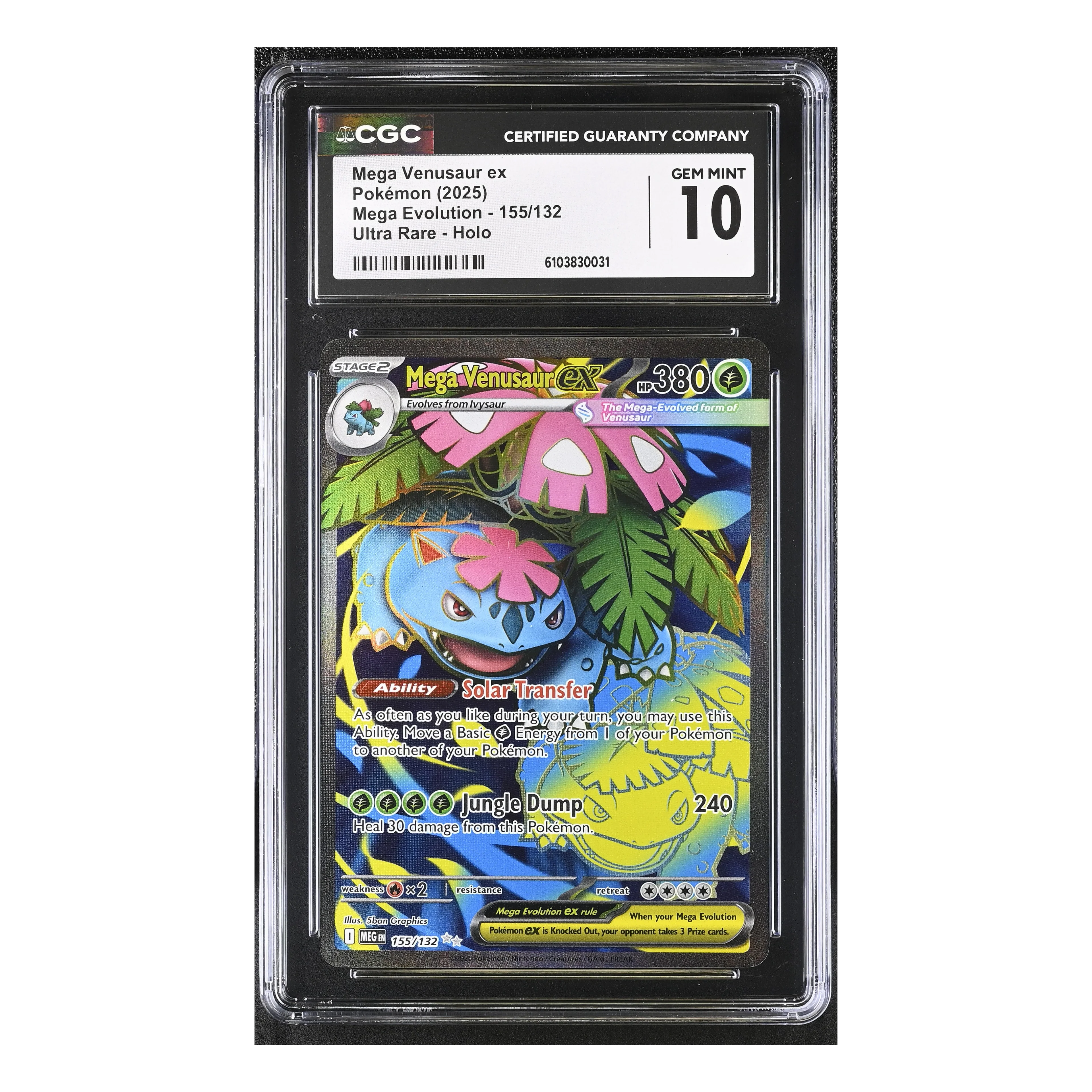 Mega Venusaur EX (2025) Mega Evolution - CGC 10